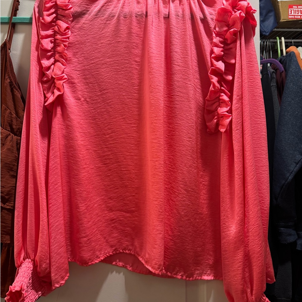 Glam Vibrant Pink High-Low Skirt